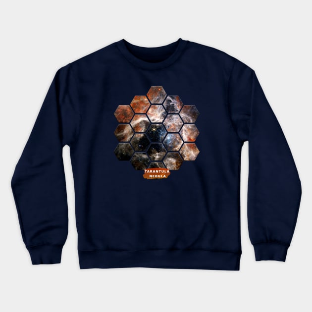 Tarantula Nebula: James Webb Space Telescope Crewneck Sweatshirt by Da Vinci Feather